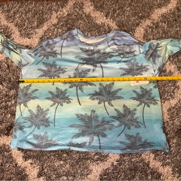 NWT PJ Salvage Pajama Plus Size 2X Fleece Long Sleeve Beach Palm Tree Print Cozy - Picture 6 of 7